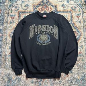 Vintage Mission Beach Paisley Pullover Crewneck Size XL